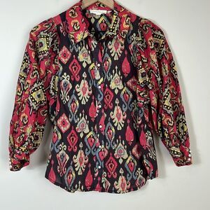 Anthropologie Forever That Girl Top Western Boho Pearl  Blouse Size XS